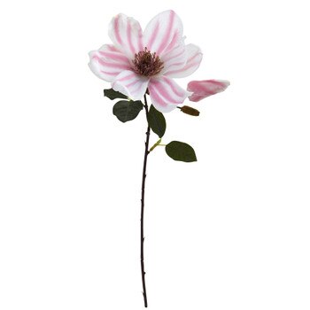 17 Magnolia Stem w/4 Lvs 1 Flr 1 Bud - SKU #2178-WP